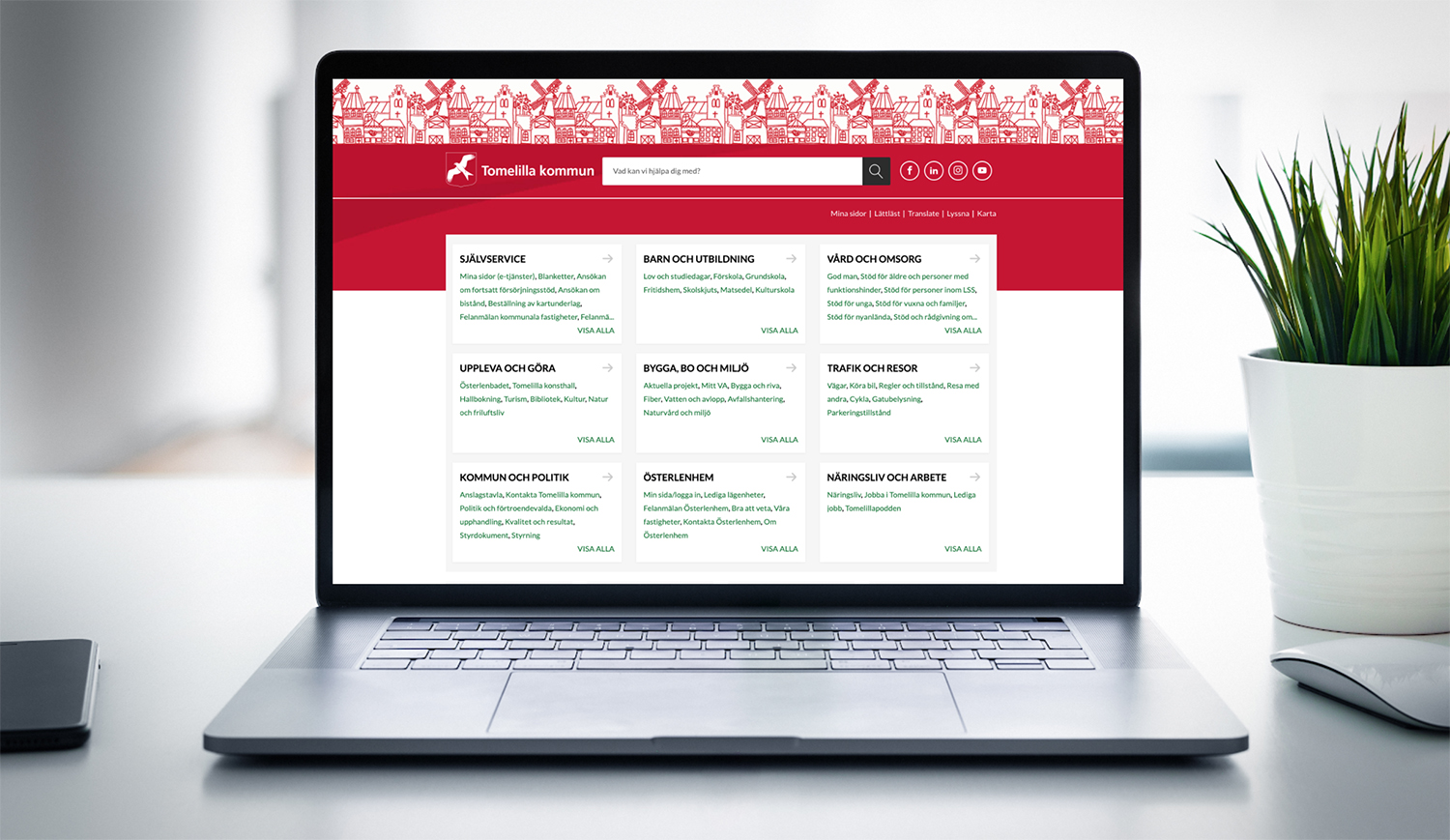 Tillgänglighets­anpassad sajt för Tomelilla Kommun